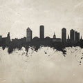 Tallahassee Florida Skyline Concrete Mural Wallpaper - pure wallpaper artwork