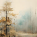 Painted Woodland Mural Wallpaper - pure wallpaper artwork