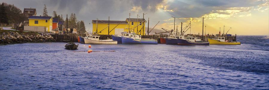 Lobster Fishing Harbour Mural Wallpaper