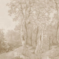 Forest Immersion Pale Beige Mural Wallpaper - pure wallpaper artwork