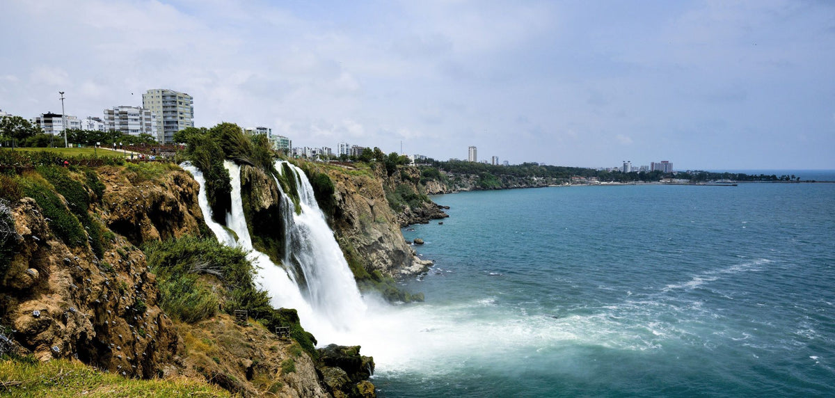 Coastal Cascade Mural Wallpaper - pure wallpaper artwork