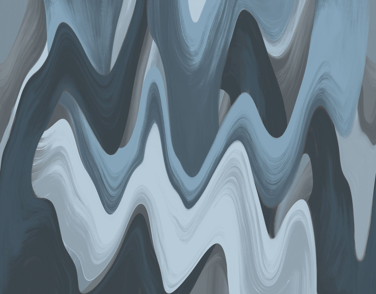 Abstract Paints, Denim Mural Wallpaper - pure wallpaper artwork