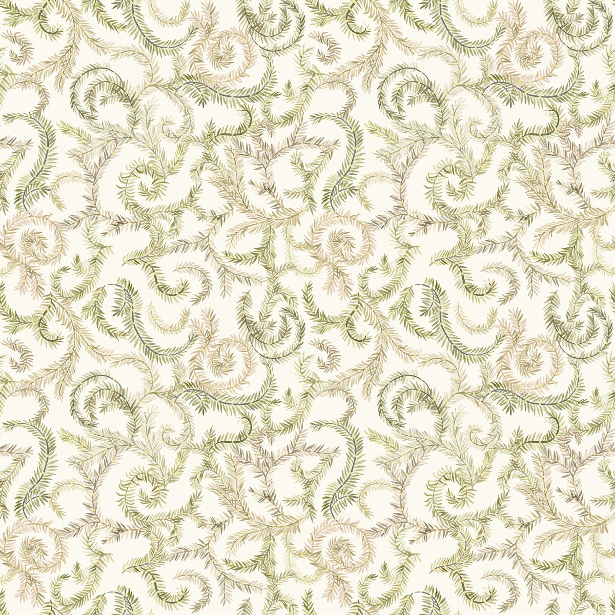 Olive Tree, Twig Green Mural Wallpaper - pure wallpaper artwork