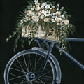 Vintage Bicycle with Florals Mural Wallpaper - pure wallpaper artwork