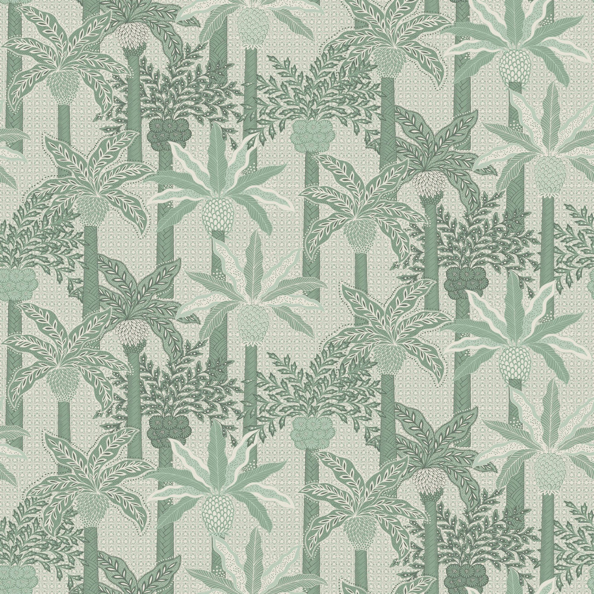 Palmera Luxe, French Green Mural Wallpaper - pure wallpaper artwork