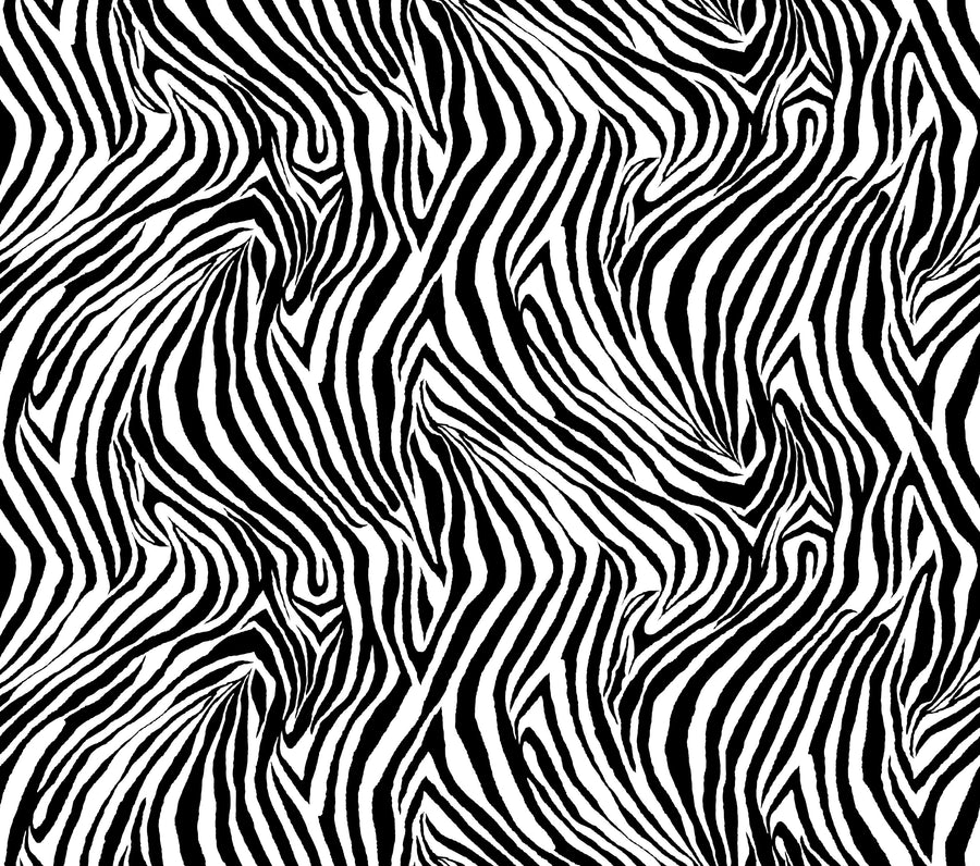 A Stripe of Zebra, White Mural Wallpaper