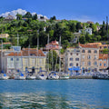 Mediterranean Harbor Mural Wallpaper - pure wallpaper artwork