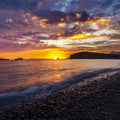 Baja Stone Sunrise Mural Wallpaper - pure wallpaper artwork