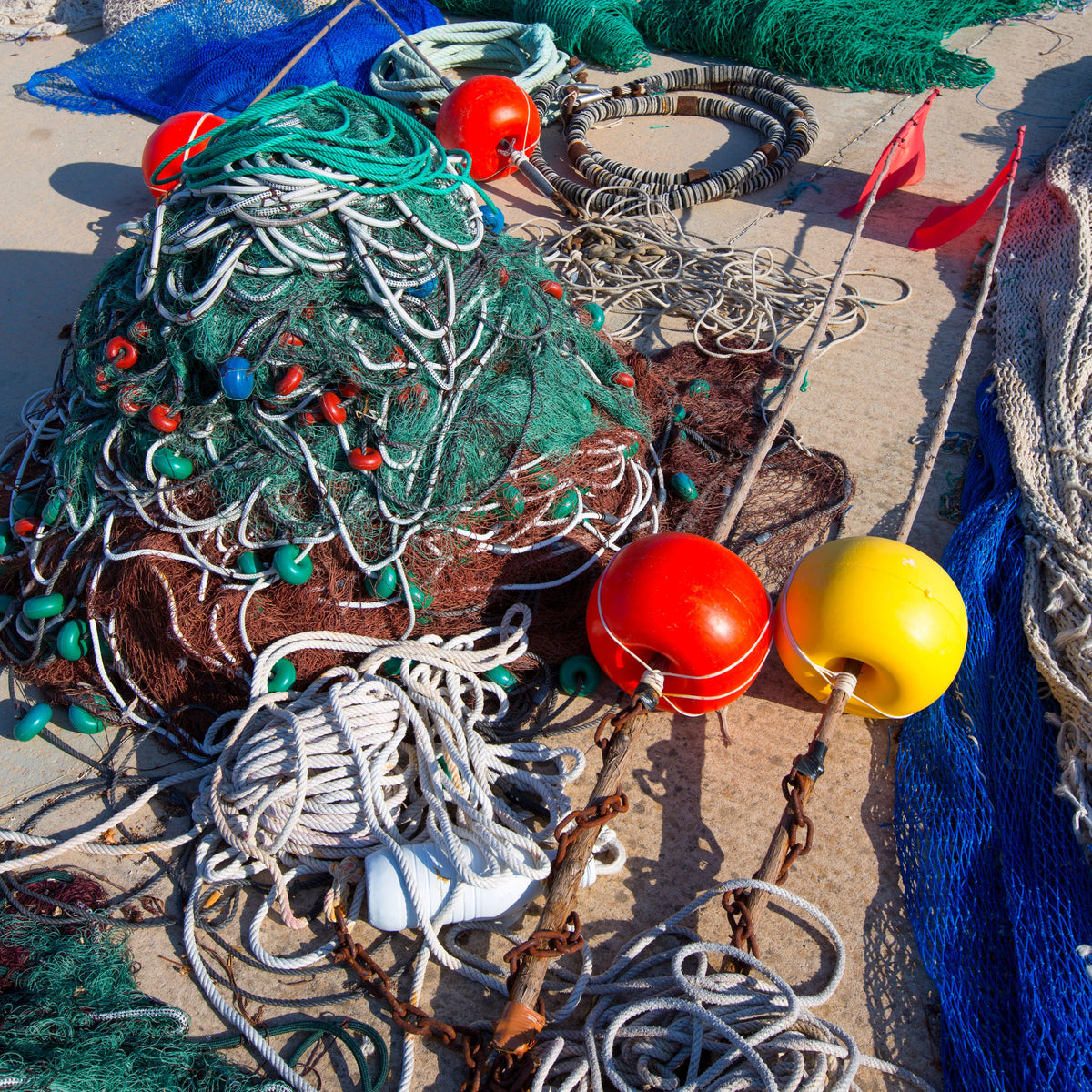 Mediterranean Fishing Nets Mural Wallpaper - pure wallpaper artwork