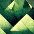 Reduced Mountains Green Mural Wallpaper - pure wallpaper artwork
