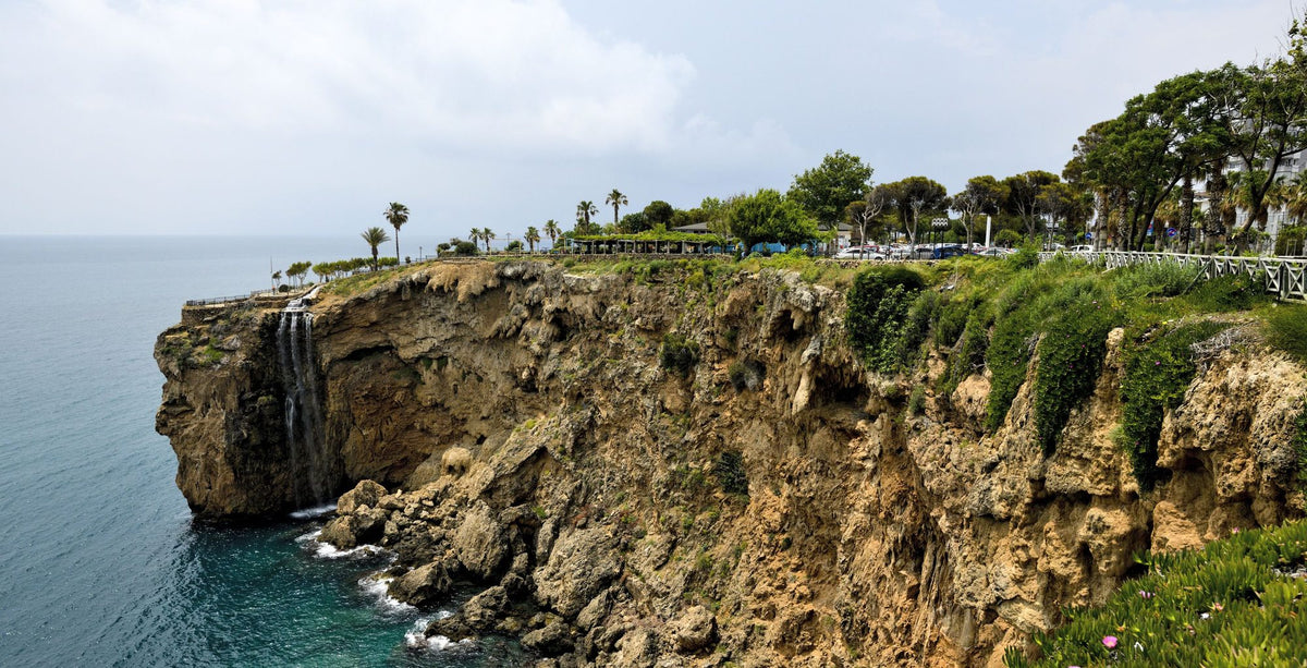 Tropical Cliff Cascade Mural Wallpaper - pure wallpaper artwork