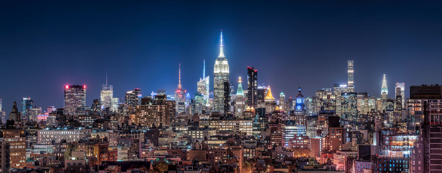 New York Lights Mural Wallpaper