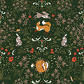 Friends Forever, Forest Green Mural Wallpaper - pure wallpaper artwork