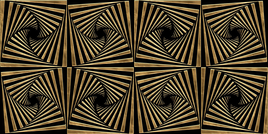 Art Deco Fans, Pattern Mural Wallpaper