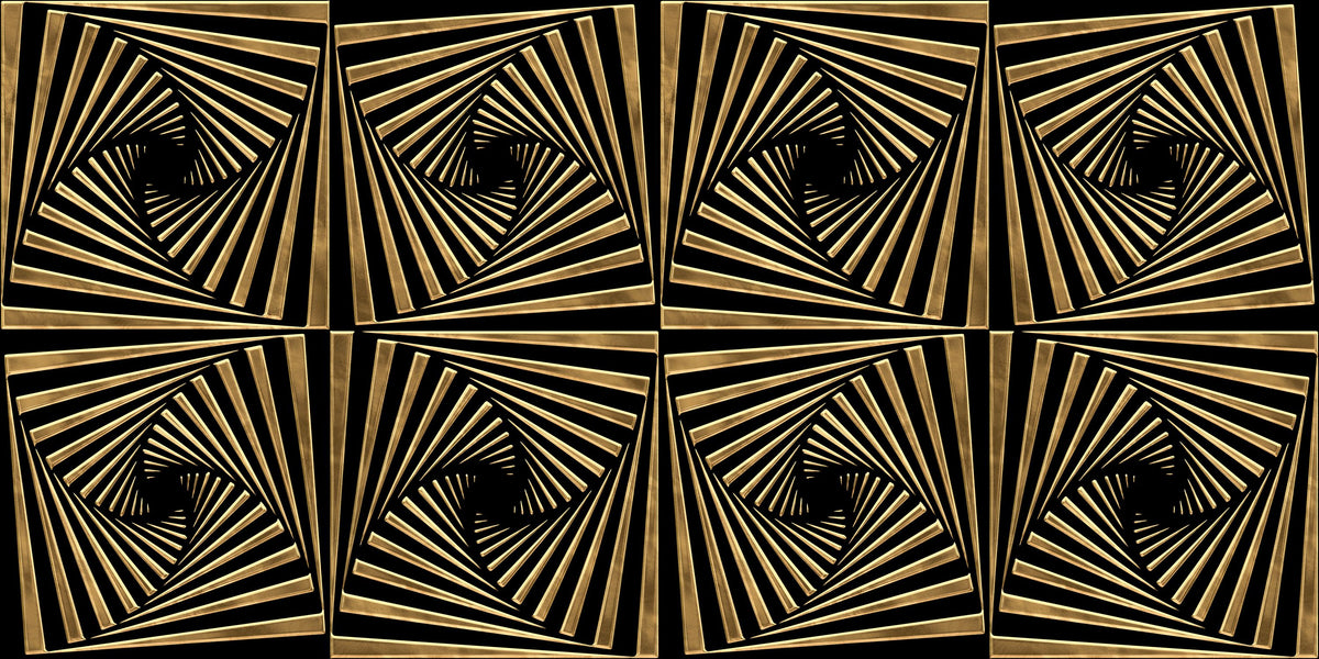 Art Deco Fans, Pattern Mural Wallpaper - pure wallpaper artwork