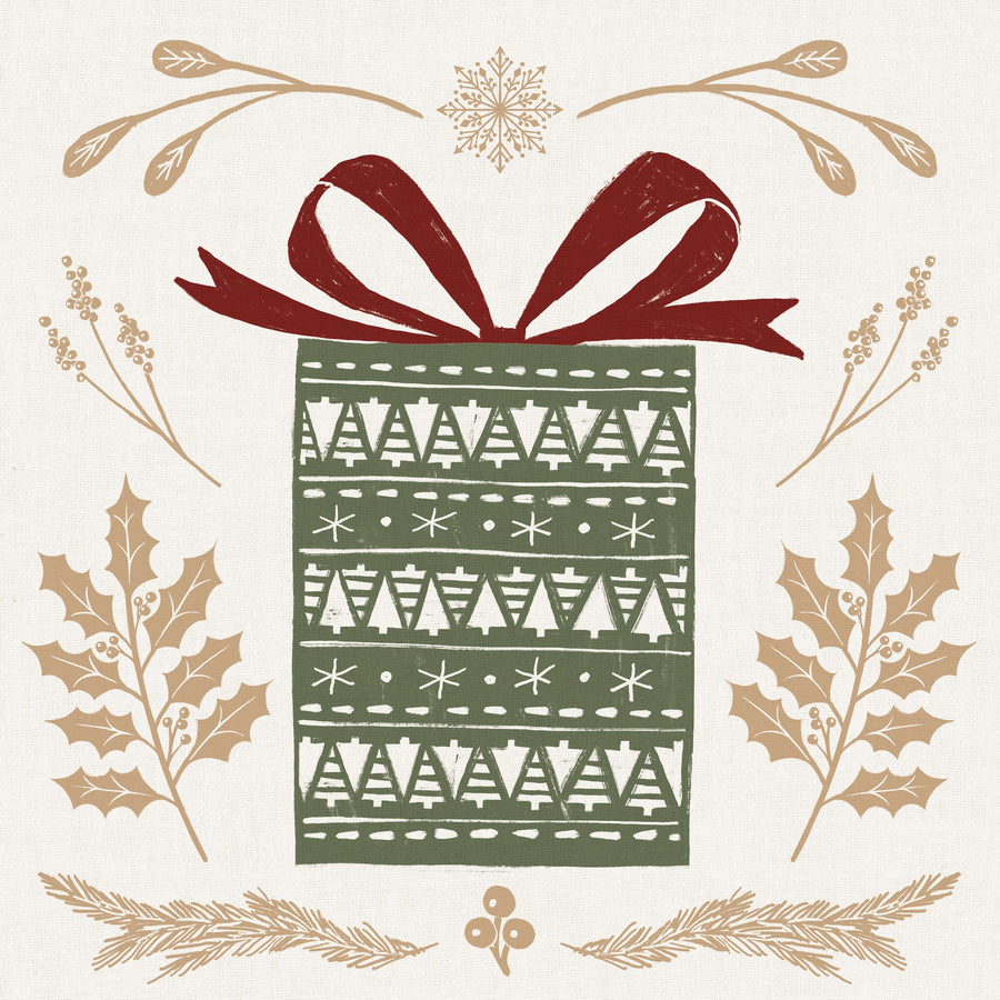 Holiday Form I Color Mural Wallpaper