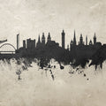 Glasgow Scotland Skyline Concrete Mural Wallpaper - pure wallpaper artwork