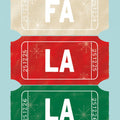 Ticket Stubs Christmas Mural Wallpaper - pure wallpaper artwork
