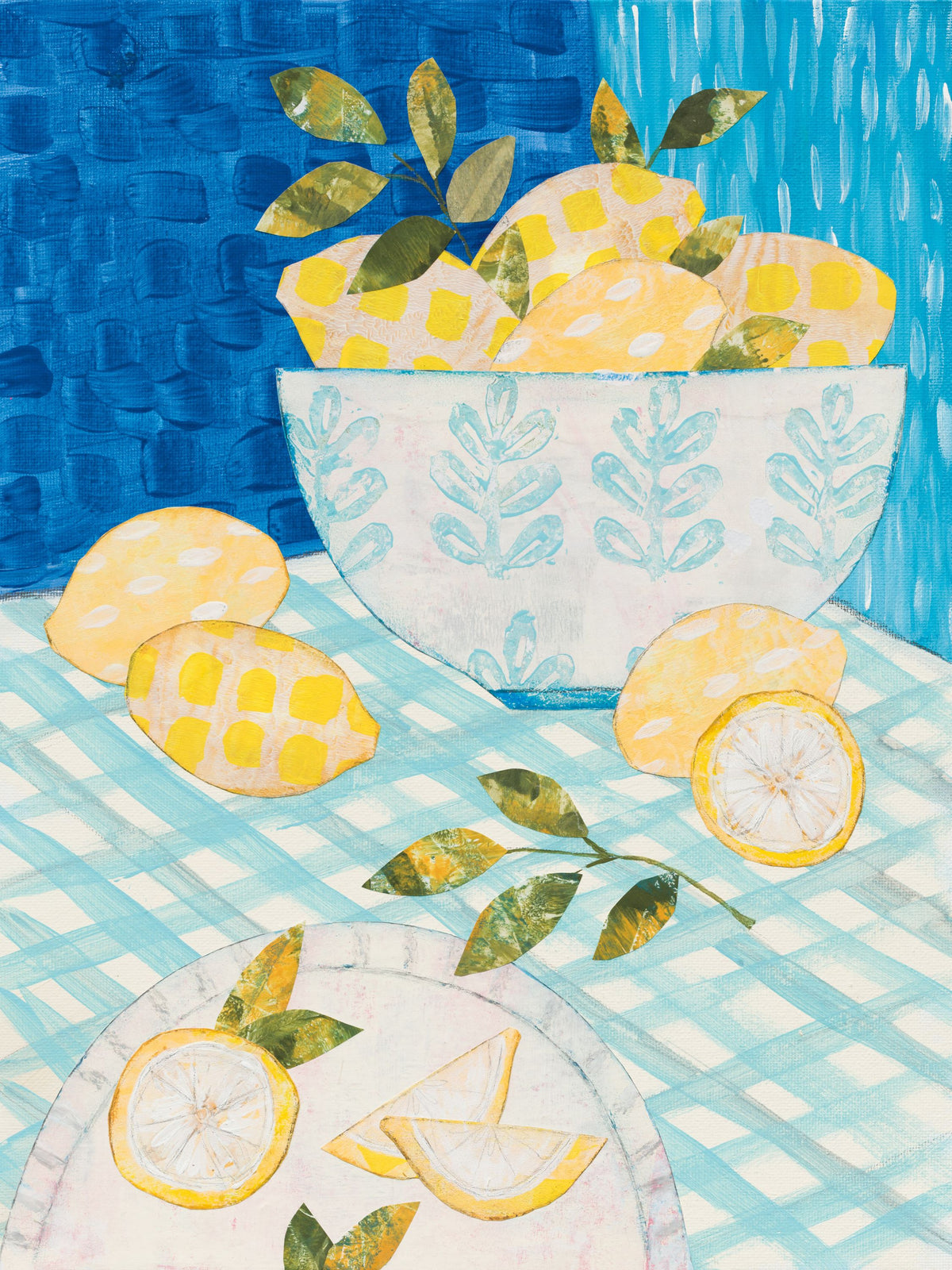 Tablescape Lemons Mural Wallpaper - pure wallpaper artwork