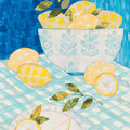 Tablescape Lemons Mural Wallpaper - pure wallpaper artwork