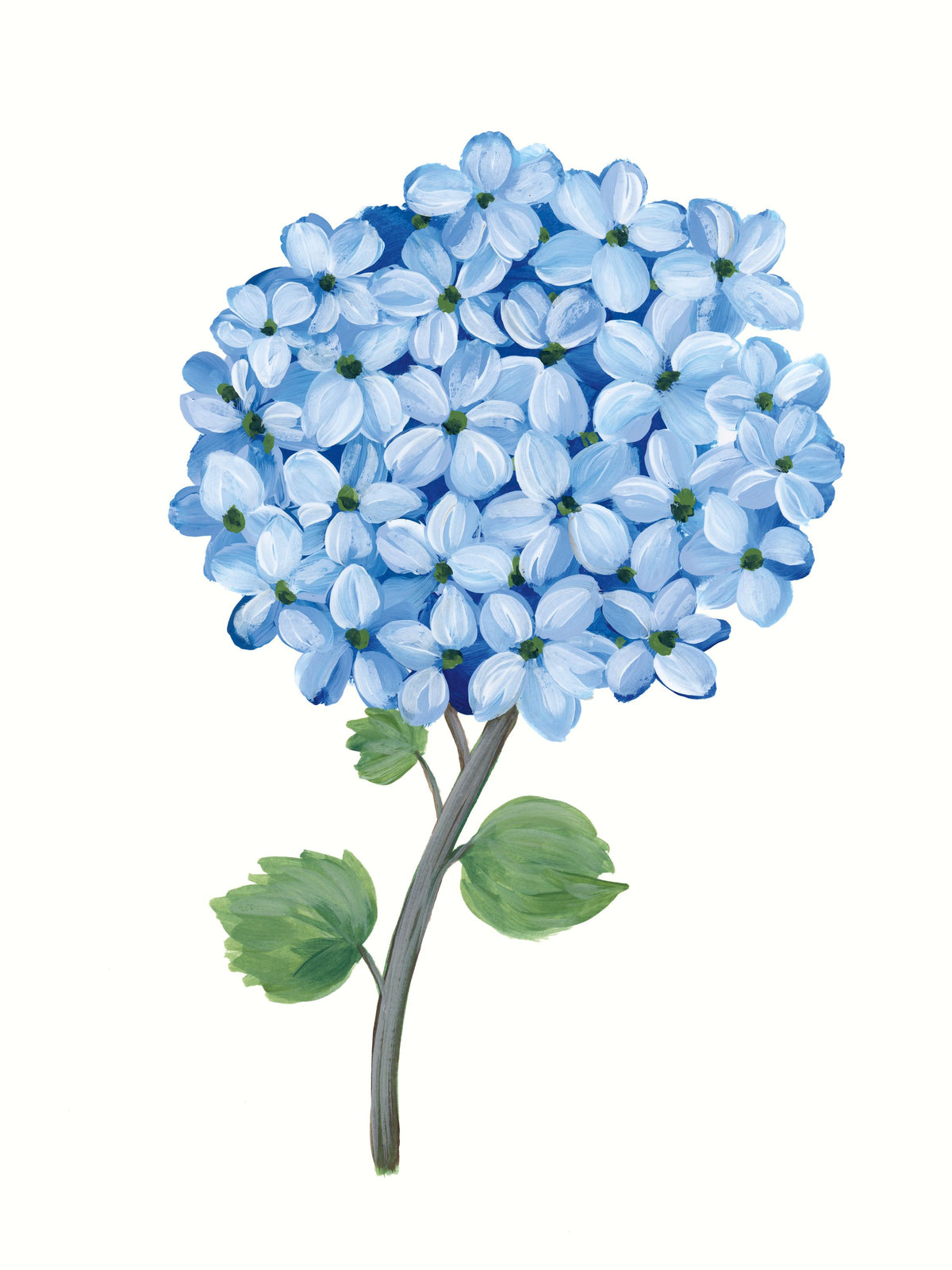 Nantucket Blue Hydrangea I Mural Wallpaper - pure wallpaper artwork