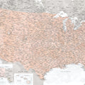 US Map Detailed - Lynette Mural Wallpaper - pure wallpaper artwork