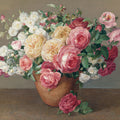 Antique Rose Bouquet Mural Wallpaper - pure wallpaper artwork