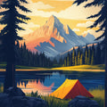 Travel Banff in Fall Mural Wallpaper - pure wallpaper artwork