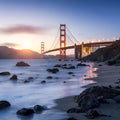 Golden Gate Bridge From Marshall Beach Pt. II Mural Wallpaper - pure wallpaper artwork