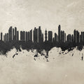 Panama City Skyline Concrete Mural Wallpaper - pure wallpaper artwork