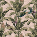 Banana Plant Pink Mural Wallpaper - pure wallpaper artwork