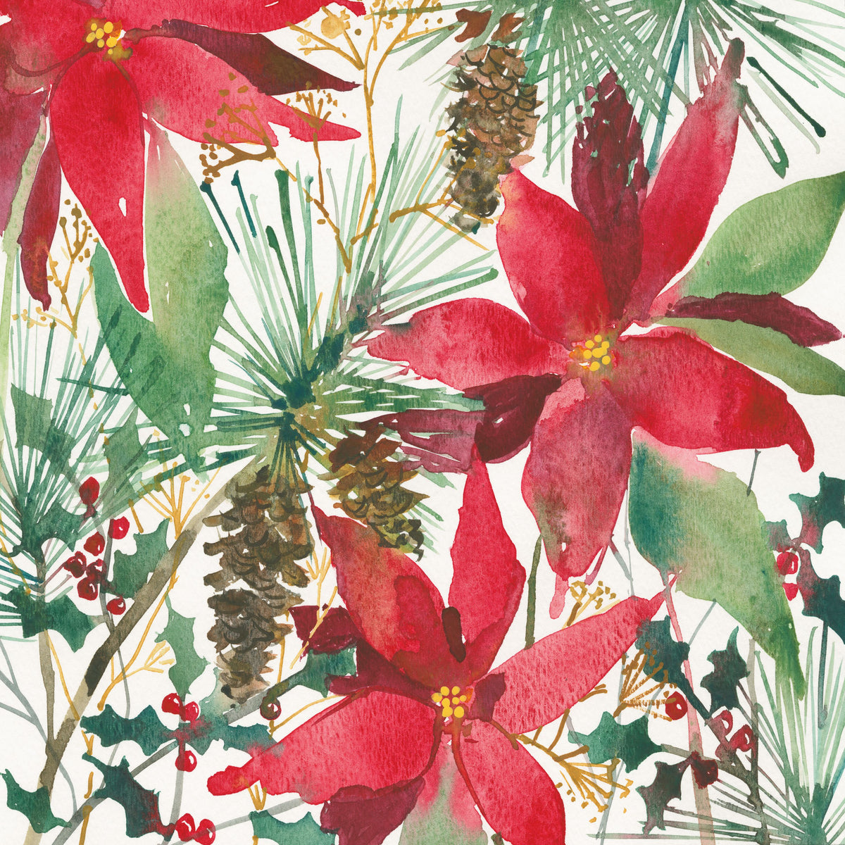 December Flowers Mural Wallpaper - pure wallpaper artwork