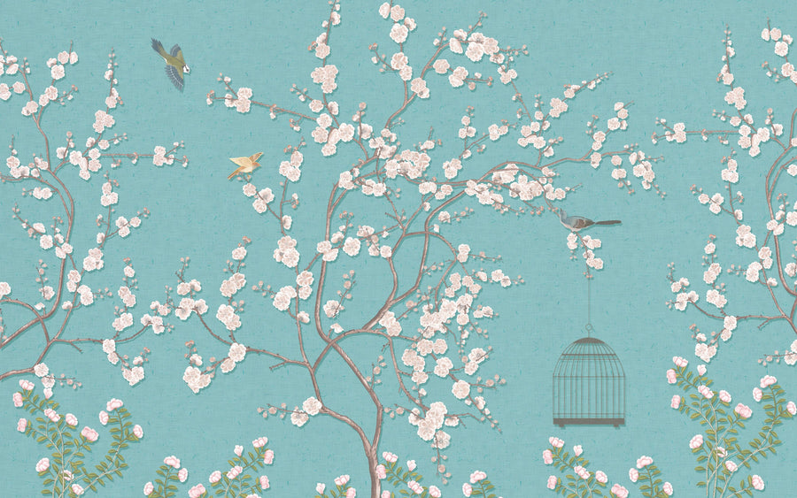 Song Birds Mural Wallpaper