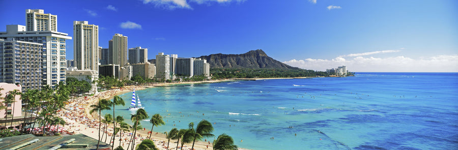 Riviera Skyline Mural Wallpaper
