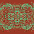 Scandi Flower Ceiling VI Mural Wallpaper - Red Tone - pure wallpaper artwork