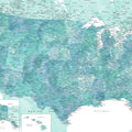 US Map Detailed - Sevyn Mural Wallpaper - pure wallpaper artwork
