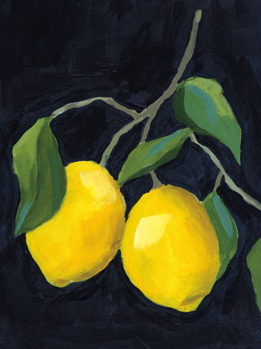 Two Lemons Mural Wallpaper
