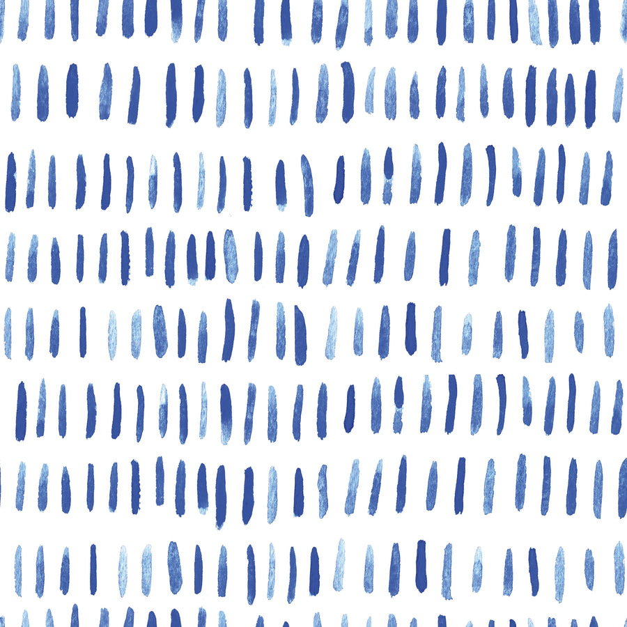 White Fish Lines Mural Wallpaper