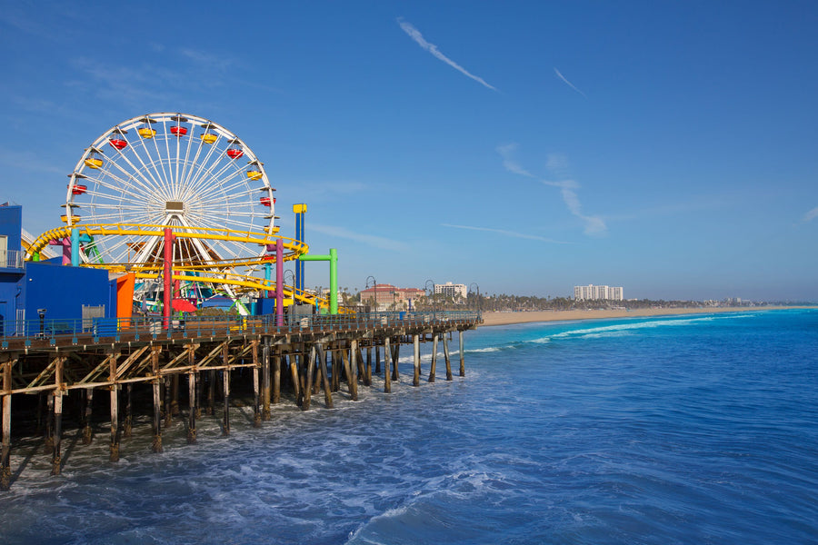 Santa Monica Pier Mural Wallpaper