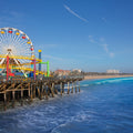 Santa Monica Pier Mural Wallpaper - pure wallpaper artwork