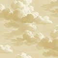 Intaglio Clouds, Butter Yellow Mural Wallpaper - pure wallpaper artwork