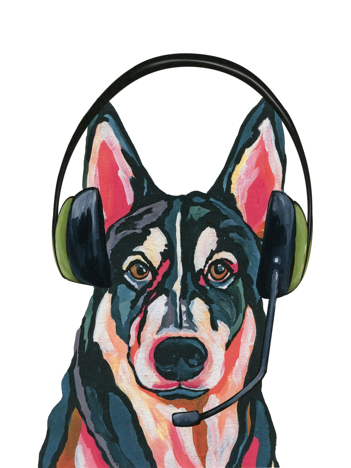 Gaming Husky Mural Wallpaper - pure wallpaper artwork