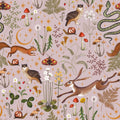 Fantasy Forest - Dusty Pink Mural Wallpaper - pure wallpaper artwork