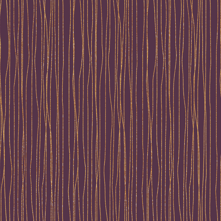 Lone Lines Purple Mural Wallpaper