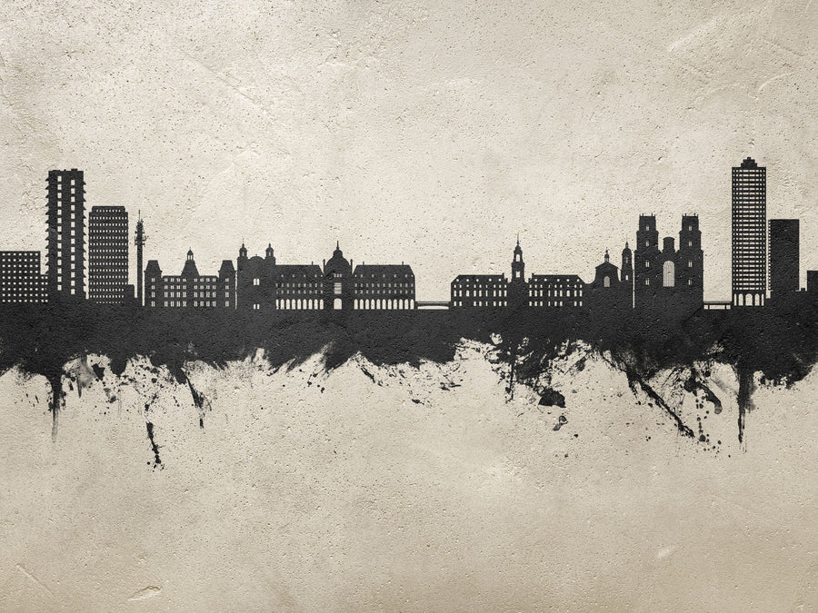 Rennes France Skyline Concrete Mural Wallpaper