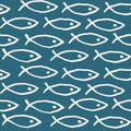 Seaside Fish Dark Blue Mural Wallpaper - pure wallpaper artwork