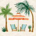 Beach Day III Mural Wallpaper - pure wallpaper artwork