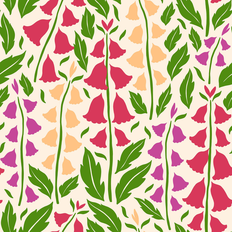 Foxgloves Mural Wallpaper