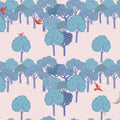The Key to the Forest, Blue Mural Wallpaper - pure wallpaper artwork