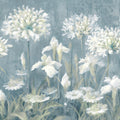 Spring Blossoms II Slate Blue Mural Wallpaper - pure wallpaper artwork
